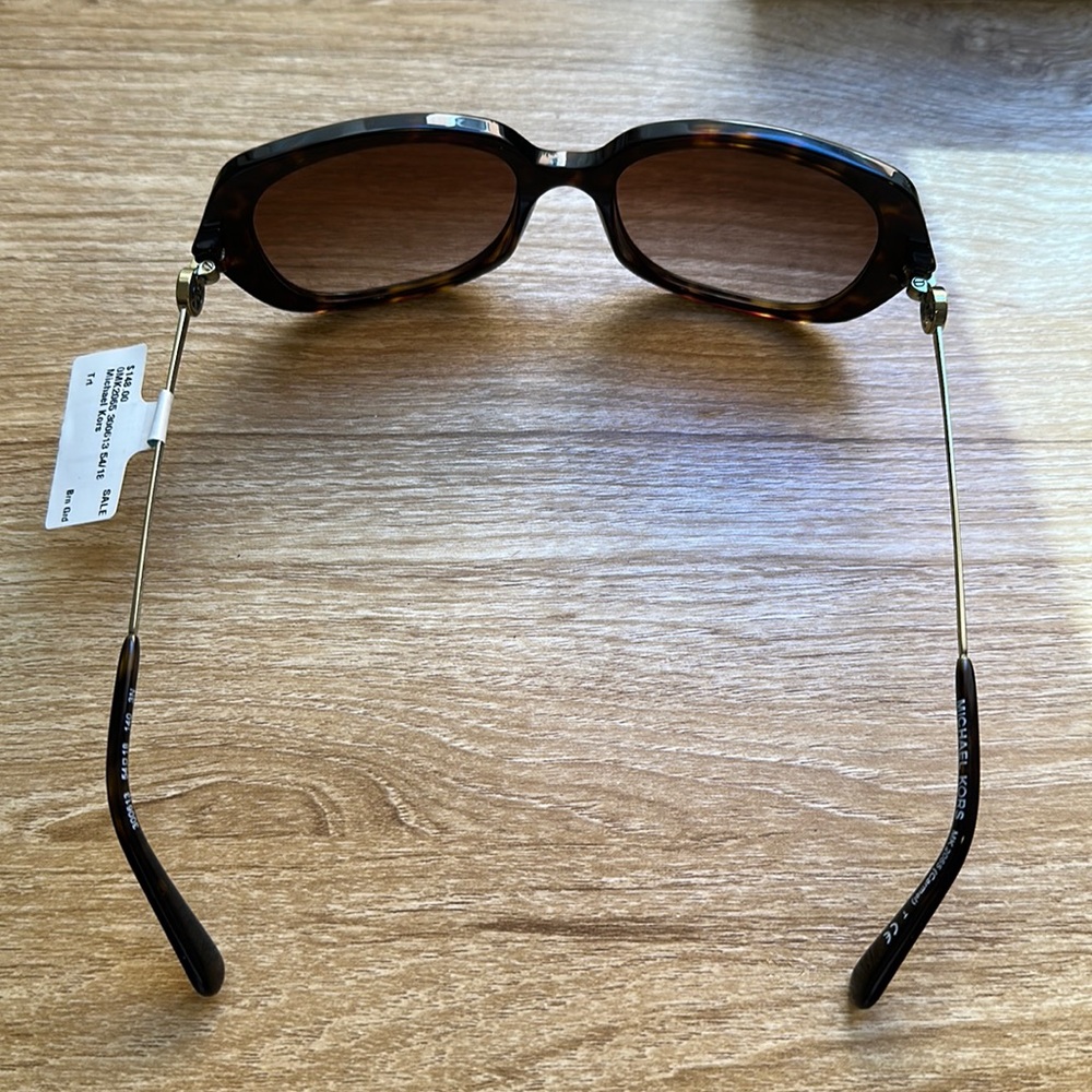 Brand New Michael Kors Womens brown /Gold Sunglasses MK 2065 Carmel Size 54/18 - Picture 8 of 8